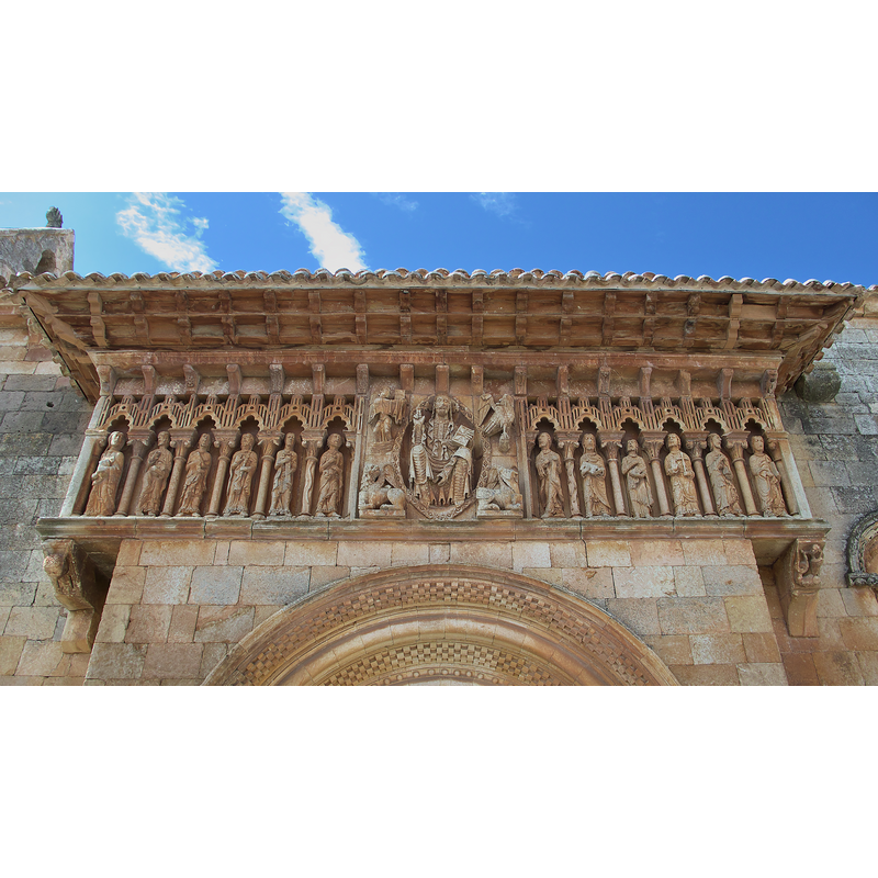 Source caption: "Portada meridional, último tercio del siglo XII (h. 1185)."