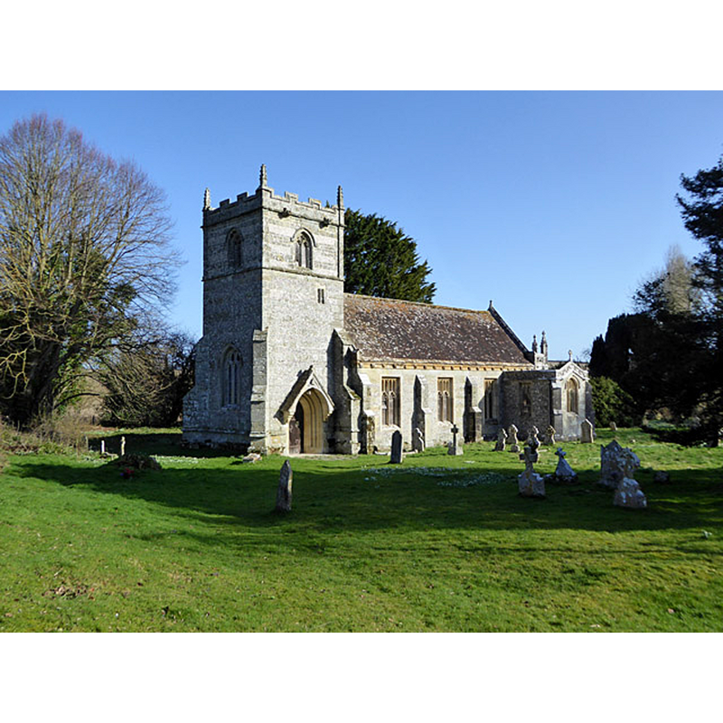 Source caption: "Long Crichel church. St. Mary's is grade II listed, Victorian apart from the 15th century tower."