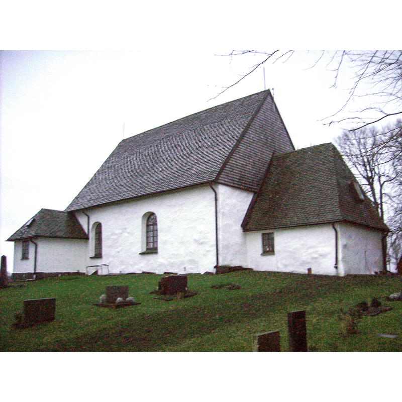 Source caption; "The 1200th century stone church "Ås kyrka" in Västergötland, Sweden."