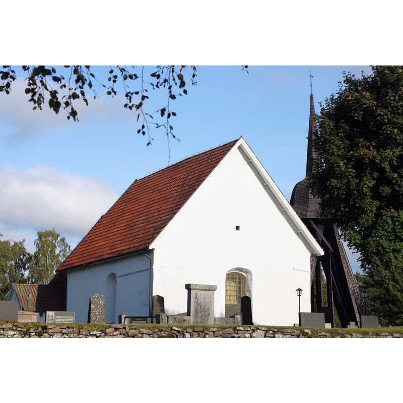 Source caption: "Nöttja kyrka med klocktorn"