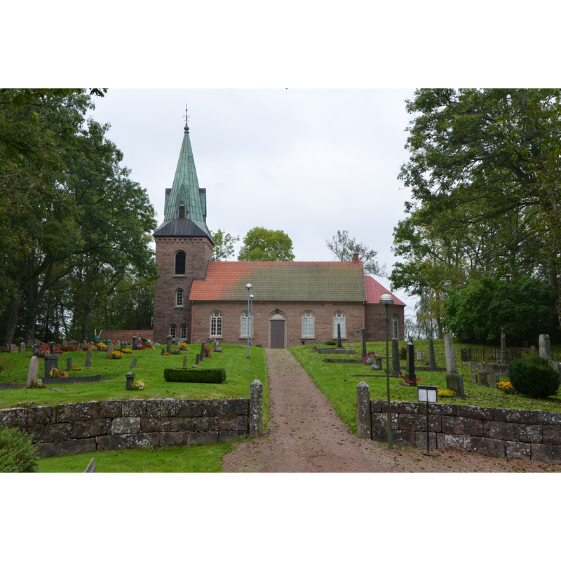 the new church on a new site to the north of the demolished medieval church