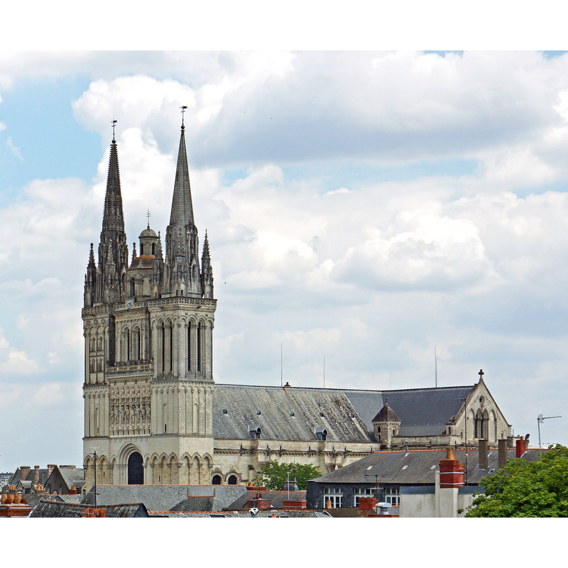 view of the cathedral from the ramparts