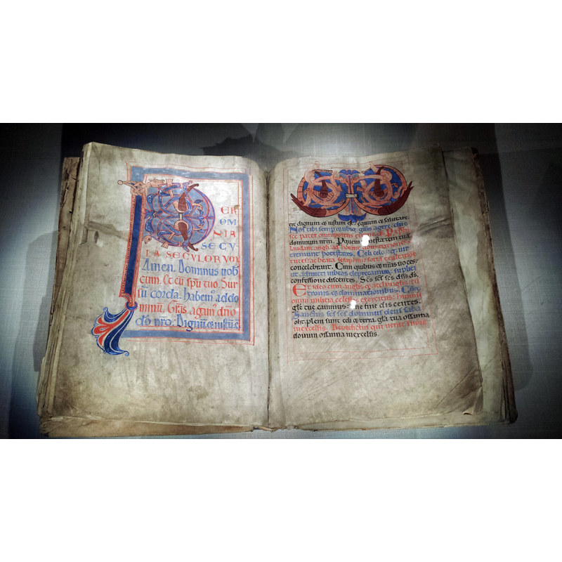 Source cption: "The Skara Missal dates back to the 12th century and can be found at Skara stifts- och landsbibliotek"
