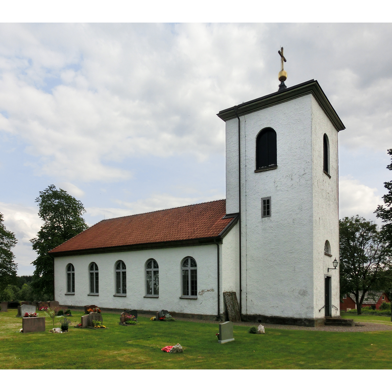Source caption: "Ullene kyrka i Ullene socken, Vilske härad, Falköpings kommun, f.d. Skaraborgs län, Skara stift, Västergötland, Västra Götalands län, Sverige."