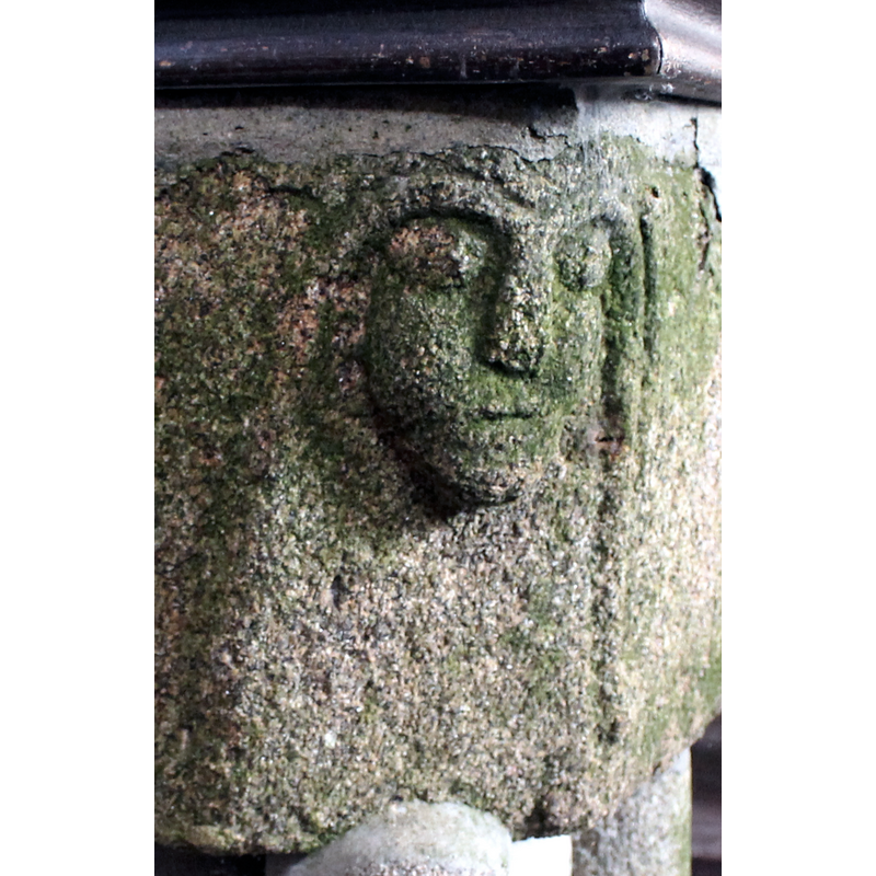 One at each of the basin upper angles