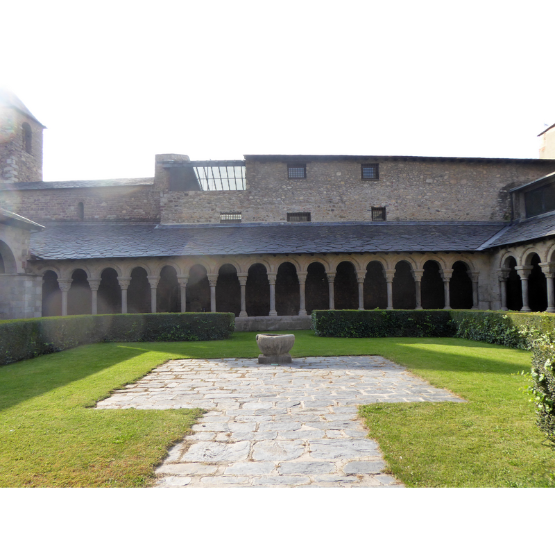 located now in the gardens of the cloister of the cathedral at Seo de Urgel