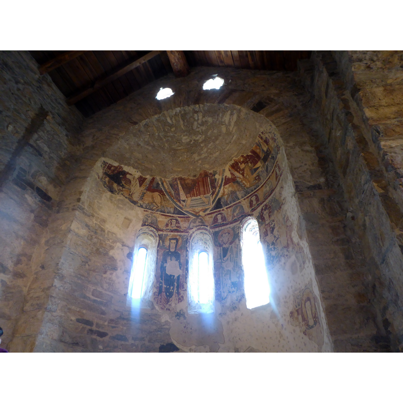 some 12thC mural paintings are still in situ