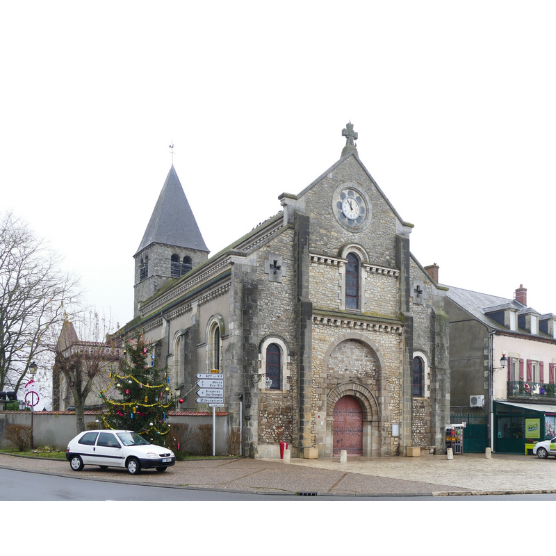 Source caption: "L'église Saint-Martin à Chantenay-Saint-Imbert (Nièvre, Bourgogne, France)."