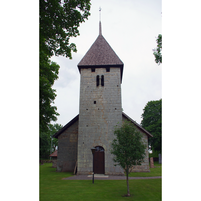 Source caption: "Härja kyrka i Tidaholms kommun (Skara stift)."