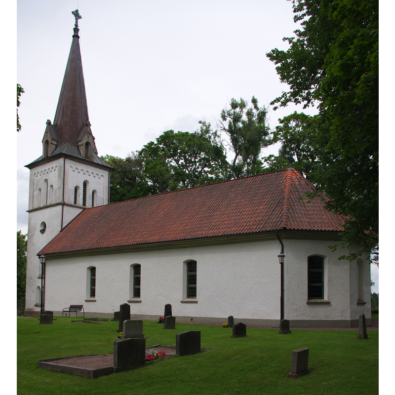 Source caption: "Hömbs kyrka i Tidaholms kommun (Skara stift)."