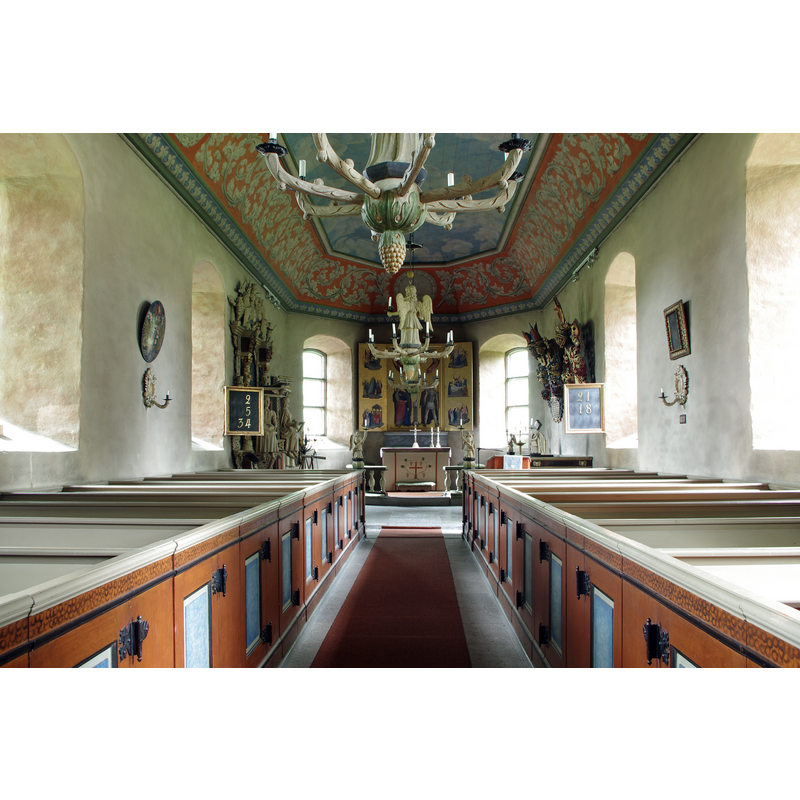 Source caption: "Hömbs kyrka i Tidaholms kommun (Skara stift)."