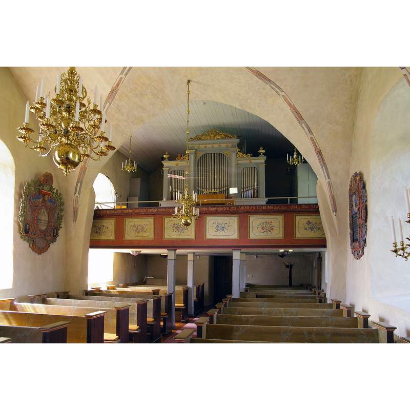 Source caption: "Kinneveds kyrka i Falköpings kommun (Skara stift)."