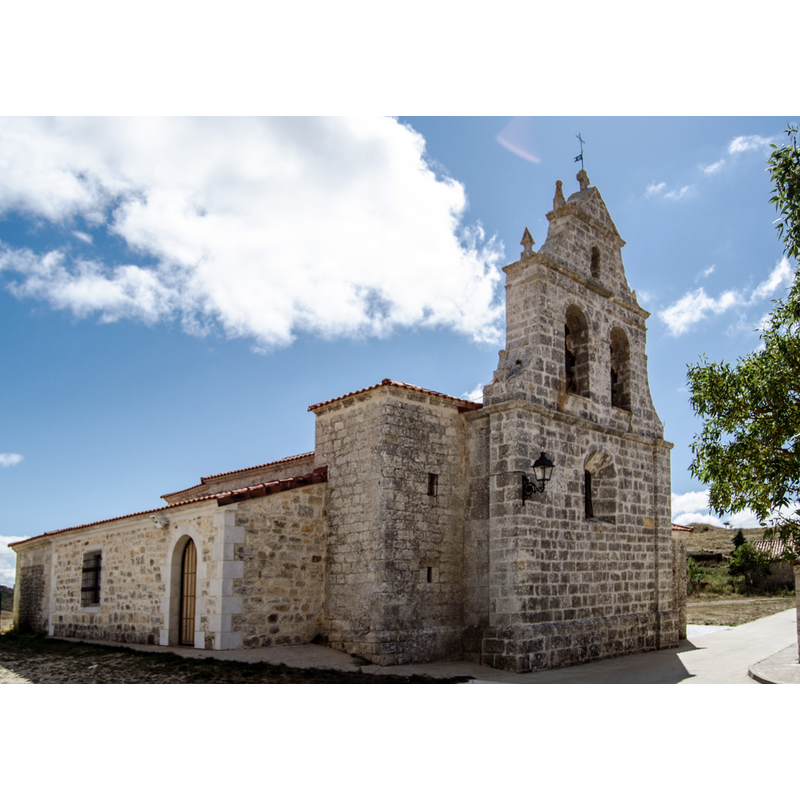 Source caption: "Acedillo. Iglesia de San Millán Abad. Fachadas norte y oeste."