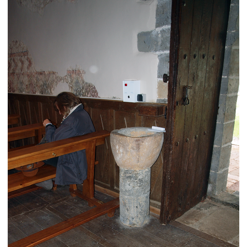 by the south doorway