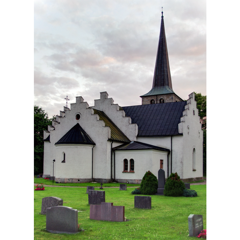 Source caption: "Valstads kyrka i Folkabo i Tidaholms kommun (Skara stift)."
