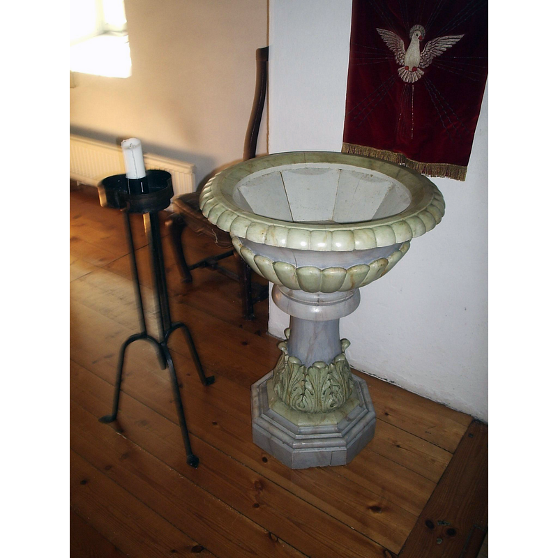 the wooden font of 1890