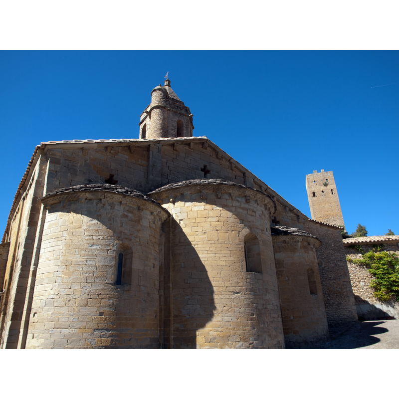 the tower on the right of the image belongs to the 11thC(?) castle nearby