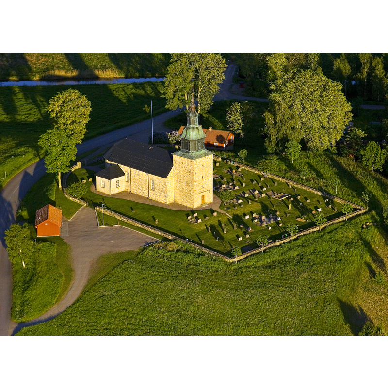 Source caption: "Bjurums Church, Bjurums kyrka, kyrkobyggnad i Bjurum i Skara stift, Gudhems församlin, Falköping, Västra Götaland, Sverige"