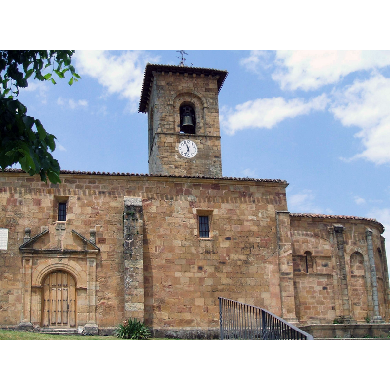 Source caption: "Riocavado de la Sierra (Burgos) - Iglesia de Santa Columba"