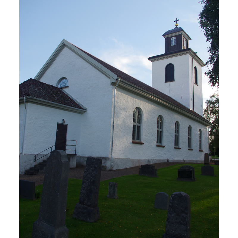 Source caption: "Böne kyrka i Ulricehamns kommun Västergötland och Västra Götalands län i Sverige."