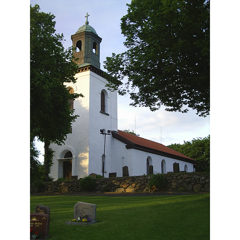 Source caption: "Kyrkan i sv:Fuxerna församling, sv:Lilla Edet. "