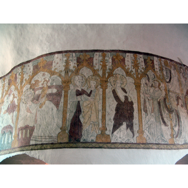 mid-14thC mural paintings; restored