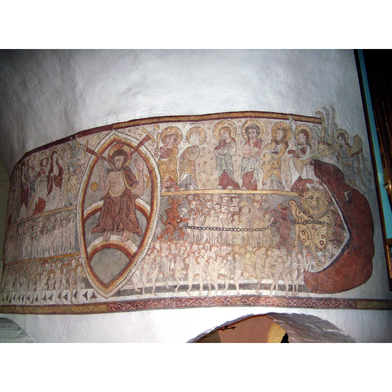 mid-14thC mural paintings; restored