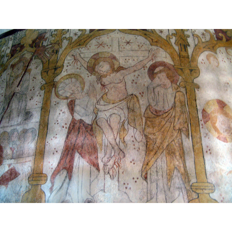 mid-14thC mural paintings; restored