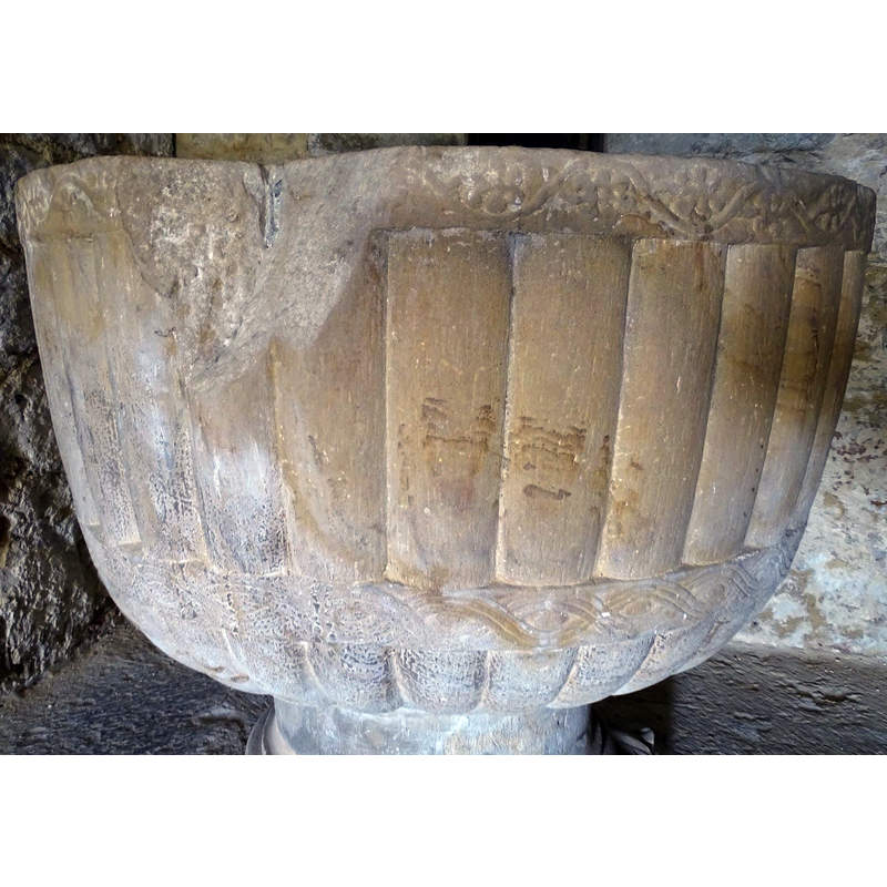 notice the damage related to a metal staple in the upper rim
