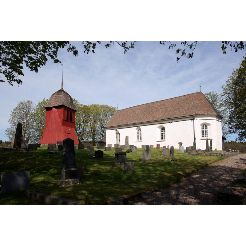 detached belfry of 1709, was rebuilt in 1827