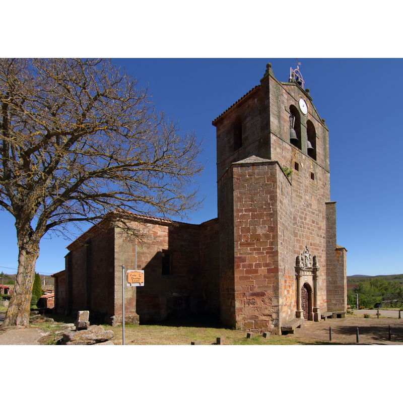 Source caption: "San Adrián de Juarros, Iglesia de la Asunción"