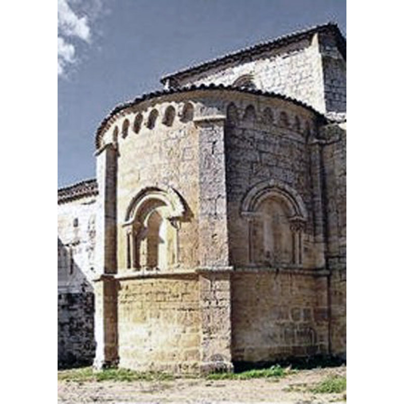 The entry for this chirch in Burgospedia [https://burgospedia1.wordpress.com/2010/08/21/iglesia-de-santa-maria-la-mayor-de-arenillas-de-rio-pisuerga/] [accessed 15 February 2021] notes: "uno de los mejores ábsides que existen en el románico de la provincia de Burgos."