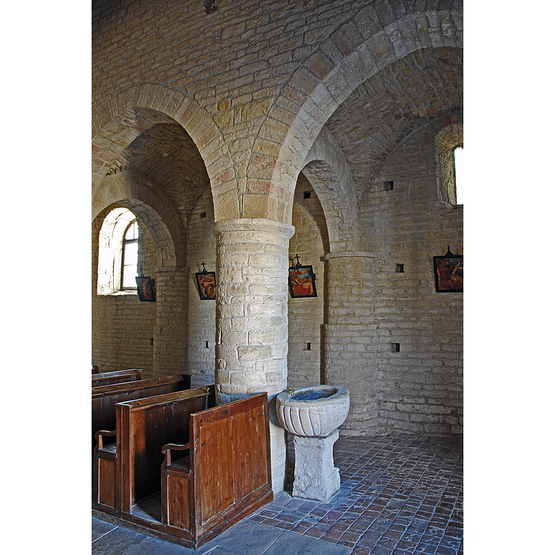 the arcade between the nave and the south aisle, and a second holy-water stoup