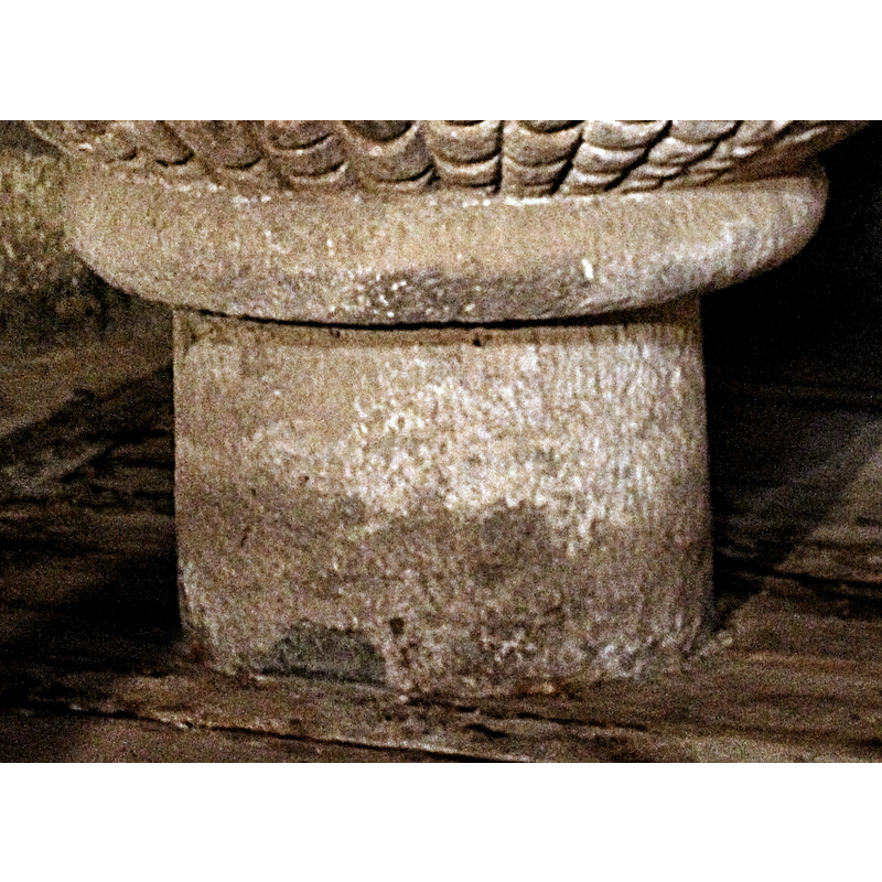the moulding appears to be part of the basin block