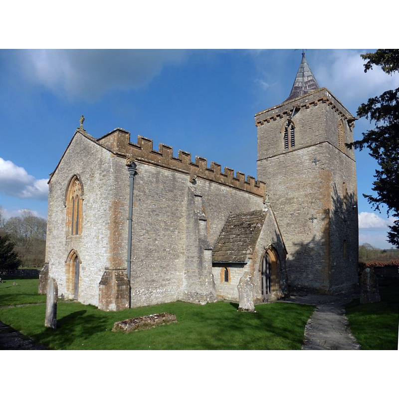 Source caption: "All Saints Church, West Camel