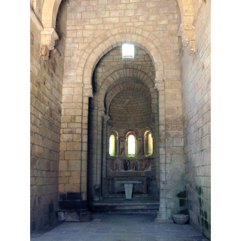 the object in the bottom right corner of the image is probably a displaced holy-water stoup