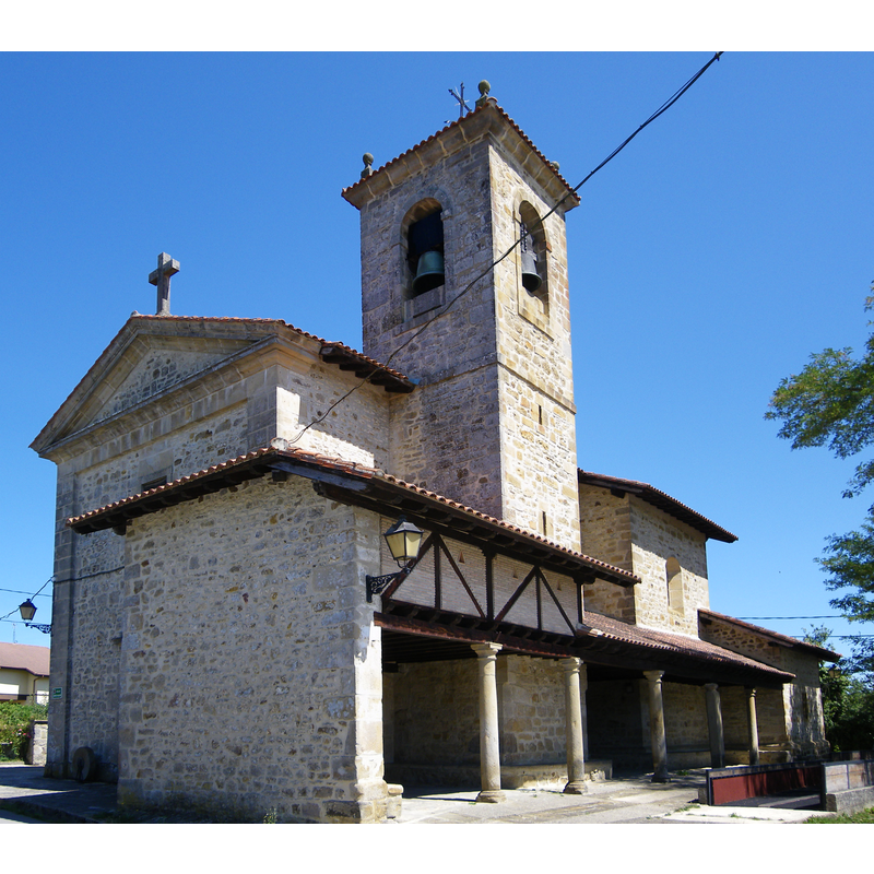 Source caption: "Marietako parrokia-eliza Barrundia udalerri osoko tenplu nabarmenetako bat da, Marieta" -- present church built in 1787