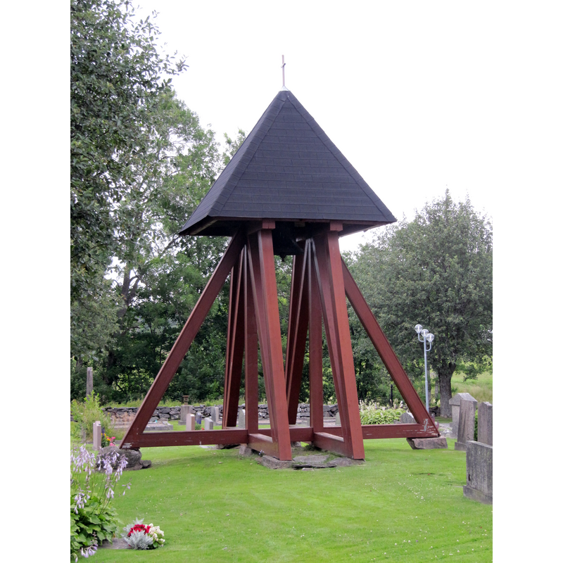 Source caption: "Klockstapel vid Tunge kyrka"