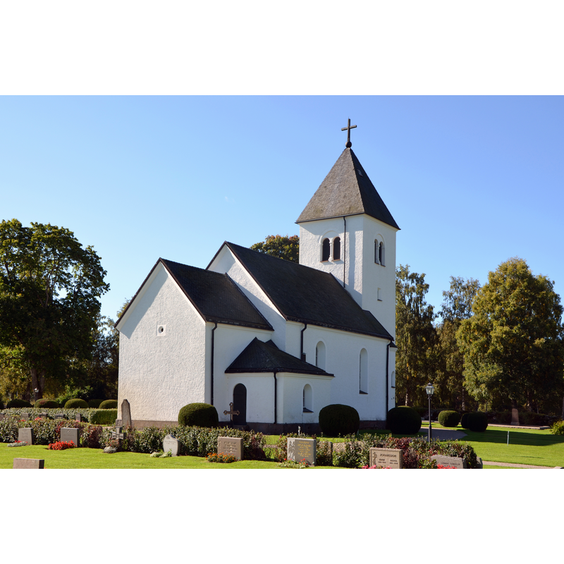 Source caption: "Vists kyrka, norr om Ulricehamn i Skara stift"