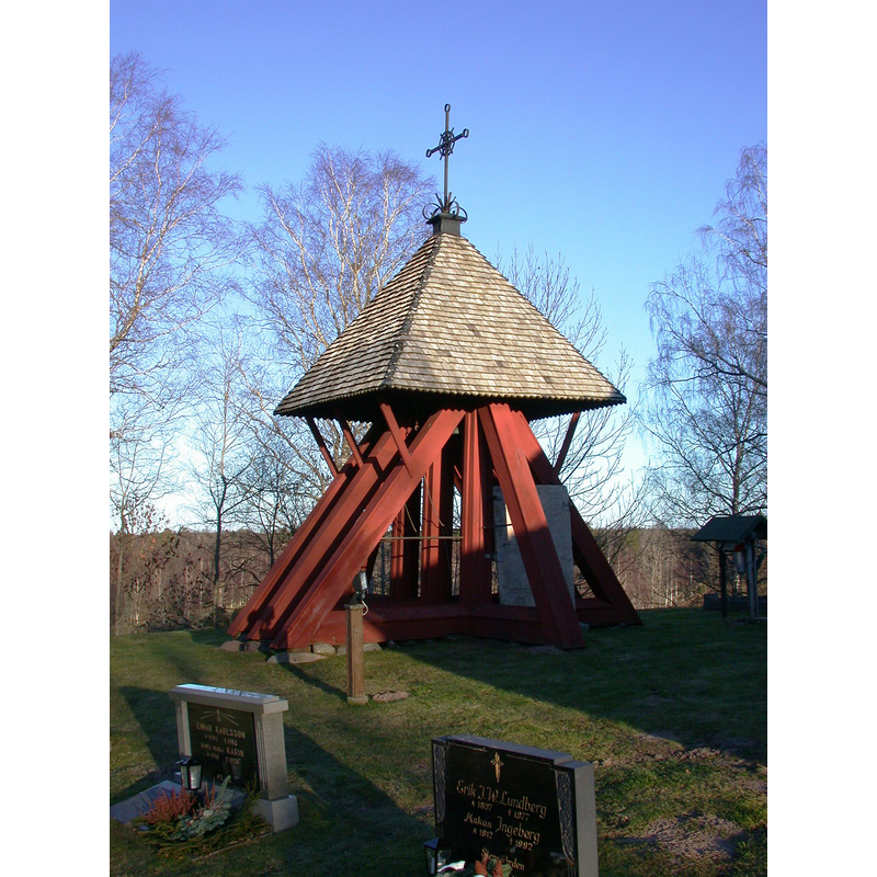 Source caption: "The belfry, Vättak church, Tidaholm, Sweden"