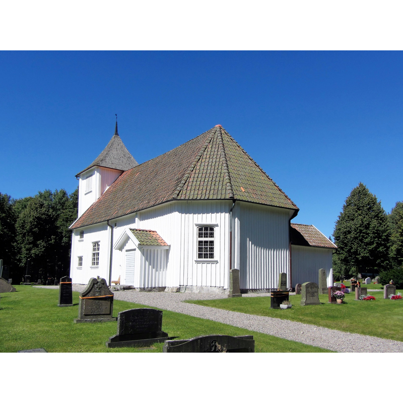 Source caption; "Råggärds kyrka i Dalsland."