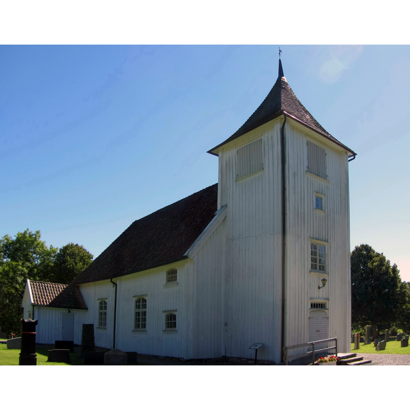 Source caption; "Råggärds kyrka i Dalsland."