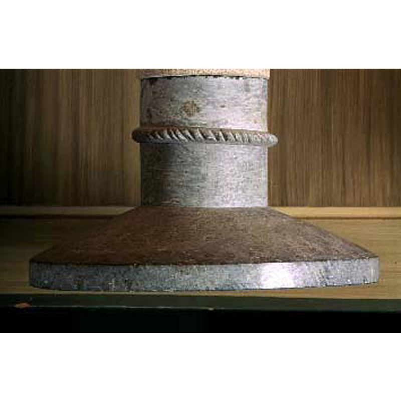 NB: the image of the present 'basin' has been flipped vertically here to show the original base