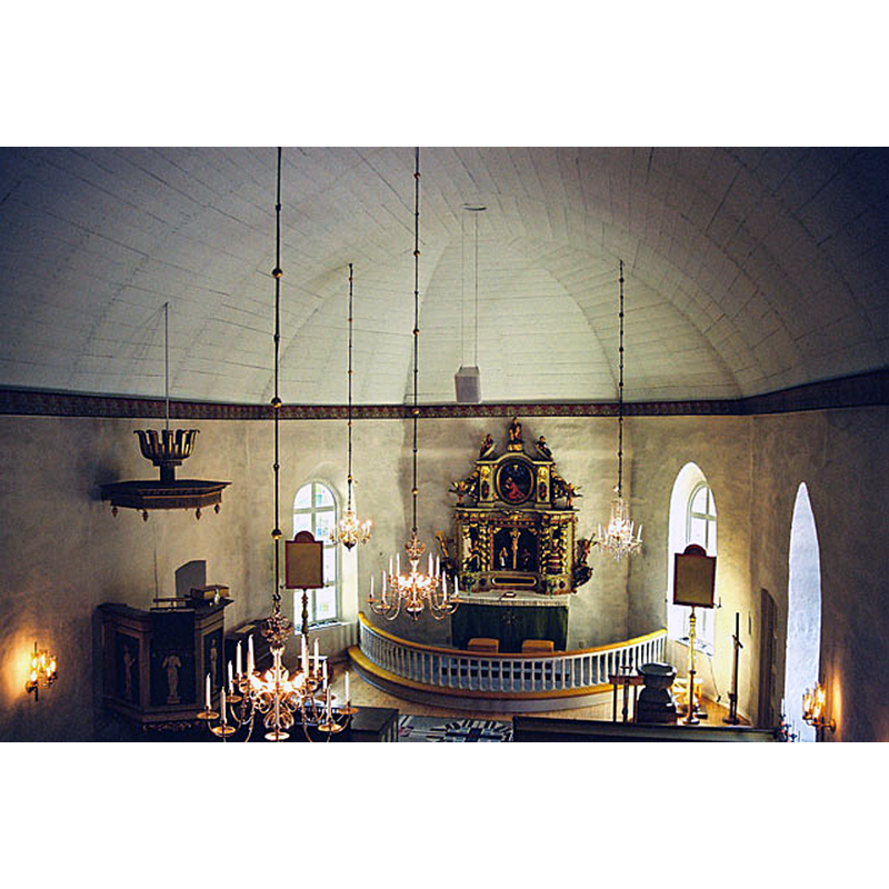 showing the medieval font in the southeast corner