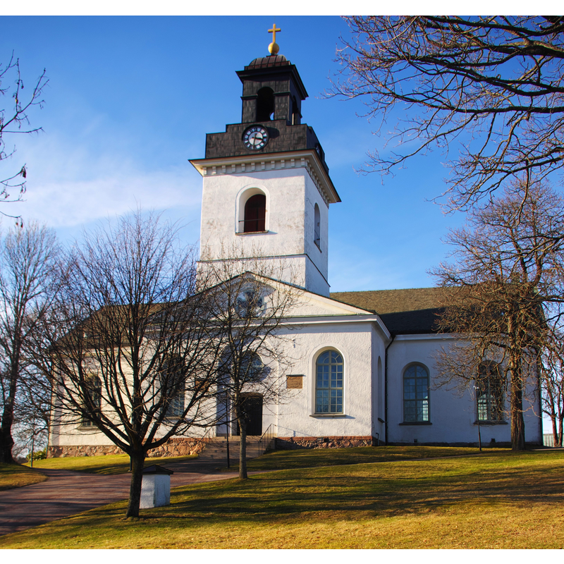Source caption: "Åmåls kyrka i Åmål i Åmåls kommun i Sverige."