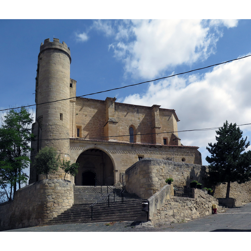 Source caption: " Iglesia de San Andrés en el pueblo de Ayuelas (Miranda de Ebro)"