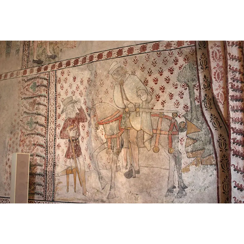Source caption: "Mural from the 15th century in Torsåker church."