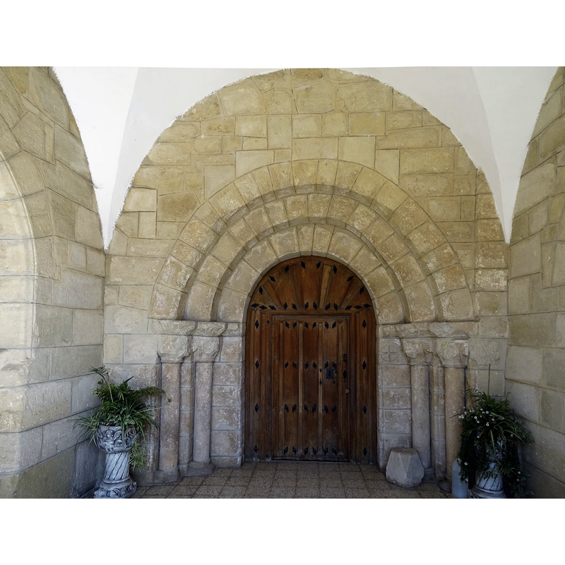 the south portal is one the Romanesque elements remaining from the original Romanesque church here [cf. FontNotes]