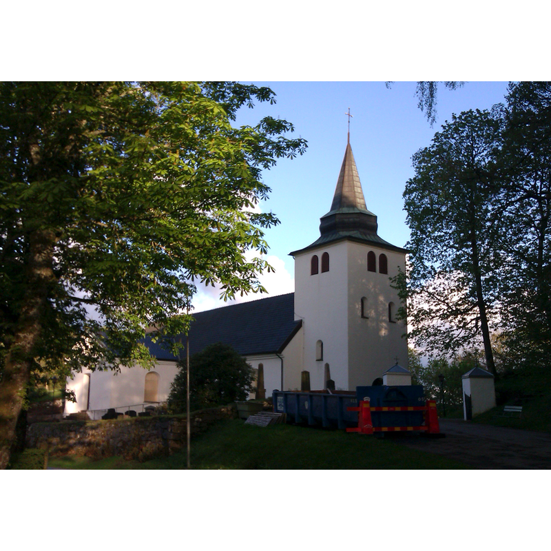 Source caption; " Rolfstorps kyrka, Halland, Sverige."