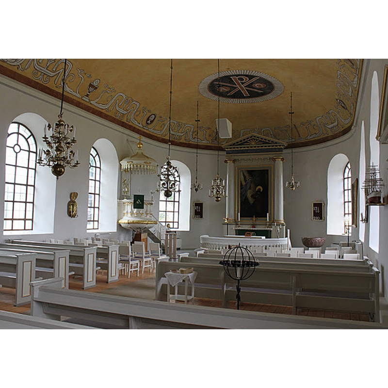 Source caption: "Slöinge kyrka i Halland"